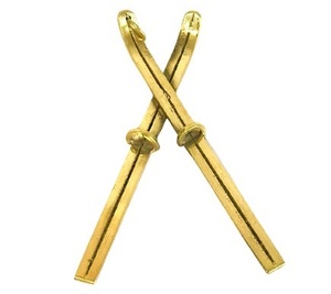 METAL GOLD <b>SNOW</b> SKATING DESIGN CHRISTMAS DECORATION HANGING ORNAMENT HIGH QUALITY METAL CHRISTMAS TREE DECORATION - Product Image 1
