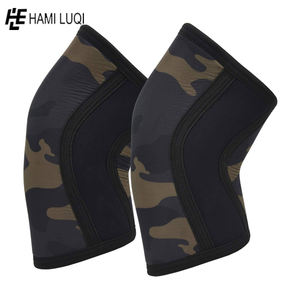 Vente en gros de matériel de gymnastique Heavy Duty 7mm Néoprène Compression Manchon de genou Haltérophilie Fitness Logo personnalisable Fonction Powerlifting - Product Image 2