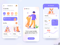 Top Notch E-Commerce Pet Shop App Meilleure conception d'application de soins mobiles pour animaux de compagnie pour la version Internet