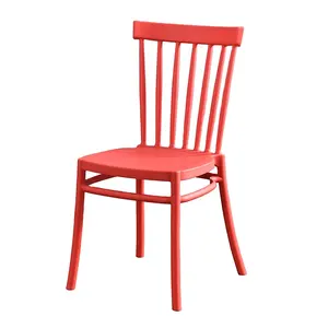 Polypropylene Water Proof Outdoor Chair Plastic Outdoor Dinning Chairs Hot Selling Cheap Custom Wedding Home Furniture Modern