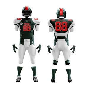 เสื้อฟุตบอลอเมริกันแขนสั้นระบายอากาศผ้าโพลีเอสเตอร์ออกแบบได้ตามต้องการ - Product Image 1