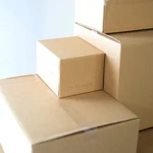 Boîte de courrier ondulé pour emballage de vente au détail, emballage en Carton dur, boîtes en papier kraft, 20 pièces