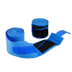 Customized Logo Elastic Cotton <b>Boxing</b> Hand Bandage Made In Pakistan <b>Boxing</b> Hand Bandage Professional Adjust <b>Boxing</b> Bandage - Product Image 2
