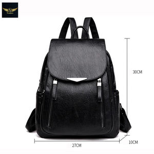 Sac à dos femme 2023 voyage grand sac à dos en cuir PU sac à main cartable pour filles sac à bandoulière femme femme - Product Image 5