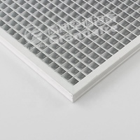 Grille d'aération carrée moderne en aluminium pour CVC, type nid d'abeille, avec ventilation