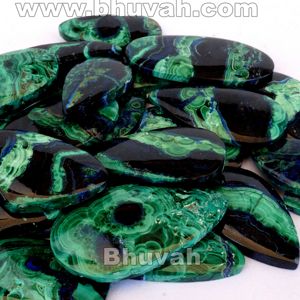 Azurita Malaquita Calibrado Tamaño Forma en orden Piedra preciosa Cabujón Piedra facetada según su requisito - Product Image 4