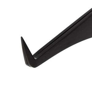 Pinzas para Pestañas de Acero Inoxidable Japonés con Puntas de Fibra Antimagnéticas, Logotipo Personalizado, NUEVO Recubrimiento de Color Negro Plasma Premium Mega Volumen - Product Image 4
