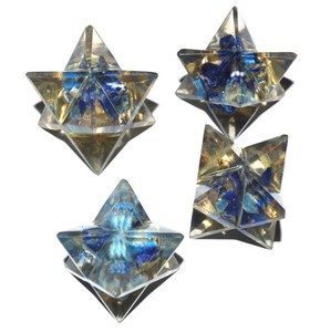 Piedras Curativas Naturales, Ágata, Orgón, Estrella Merkaba, Gema Tallada, Arte Feng Shui Coleccionable - Product Image 1