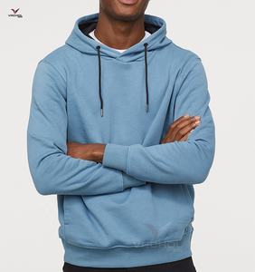 Sudadera con capucha y cremallera para hombre personalizada de alta calidad, jersey de lana de algodón suave de gran tamaño en blanco de fábrica OEM, característica de talla grande de punto sólido - Product Image 2