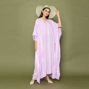 ชุดชายหาดมัดย้อม,ชุดชายหาดไซส์พิเศษชุดคาฟตานสำหรับผู้หญิงชุดเดรสเลานจ์เดรสคาฟตันคุณแม่ - Product Image 5