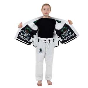 BJJ Gi ชุดสูทศิลปะการต่อสู้ของเด็ก,ชุดเครื่องแบบ Jiu Jitsu แบบบราซิลเลี่ยนออกแบบโลโก้ตามสั่งสำหรับผู้ใหญ่และวัยรุ่น BJJ Gi สำหรับผู้ชายและเด็ก - Product Image 4