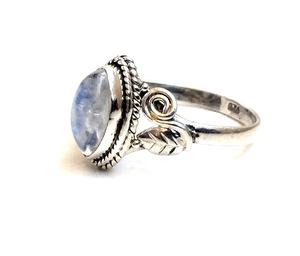 En gros Argent Bague En Pierre Arc-En-Ciel pierre de lune En Argent Sterling 92.5 Bague - Product Image 5