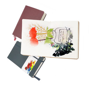 220gsm, 300gsm A5 / A4 / A6 3.5x5.5" Cold Press Hardcover Drawing and Painting Watercolor <strong>Art</strong> <strong>Sketchbook</strong> - Product Image 2