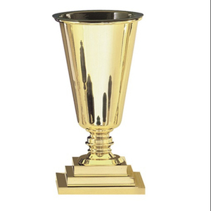 VASE à fleurs d'église en laiton avec support de haute qualité fournitures d'église cuivworld inde - Product Image 1