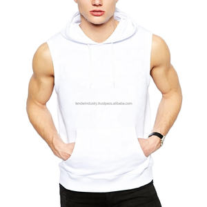 เสื้อฮู้ดแขนสั้นผู้ชายผ้าฟลีซแบบมีซิป สีตามสั่ง โลโก้ตามสั่ง ลายเรียบ สำหรับออกกำลังกาย ผลิตตามขนาดที่ต้องการ ขายส่ง - Product Image 6