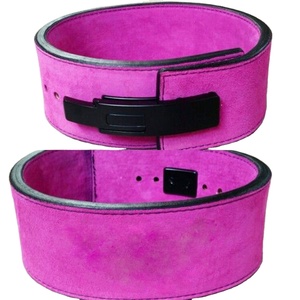 Ceinture de musculation Ying Wears & Gears rose unie avec boucle à levier, modèle YW-LB-5005, antidérapante, unisexe, pour l'entraînement en salle de sport - Product Image 1