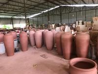 Jardinière d'extérieur pour le jardin, Pot en argile terrestre, Pot de planteur de grande taille, poterie de jardin