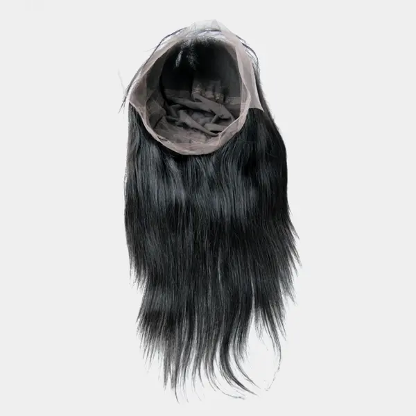 KingRawHair yüksek kaliteli insan vietnamca kemik düz peruk Frontal 13*4 HD dantel peruk siyah kadınlar için