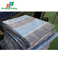 Lona de Polietileno con Rayas Anti-UV, Tecnología Coreana, Resistente al Agua y a la Humedad, Marca K Tarp, Personalizable