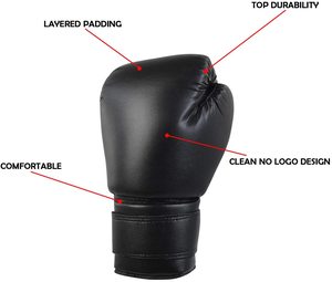 Guantes de Boxeo de Piel Sintética de Alta Calidad para Adultos, Hombres/Mujeres, Equipo Personalizado con Impresión, JASMEEN INDUSTRIES, Modelo JIND-0005 - Product Image 6