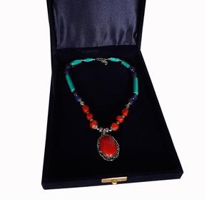 Collar chapado en plata de imitación con cuentas doradas, joyería de moda, diseño de regalo para fiesta de boda - Product Image 3