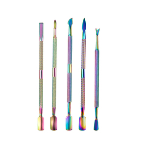 Herramienta profesional de alta calidad para quitar esmalte de uñas de acero inoxidable con logotipo láser gratis, paquete personalizado, removedor de callos en stock - Product Image 3