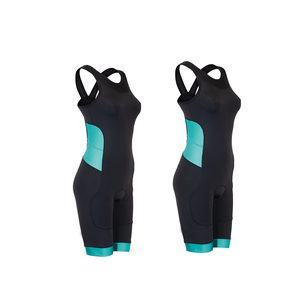 ชุดฟิตเนสออกกำลังกายสำหรับผู้หญิง1ชิ้น,ชุดสีดำแบบไตรกีฬาแบบลำลอง - Product Image 2