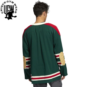 Maillot de hockey sur glace pour homme adulte, impression numérique personnalisée de haute qualité - Écologique, 100% polyester, séchage rapide, respirant, équipe personnalisée - Product Image 2