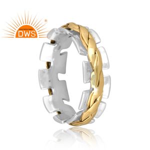 Bague fine en argent sterling avec motif rotatif pour femme, cadeau pour elle, fournisseur de bijoux indiens personnalisés - Product Image 3