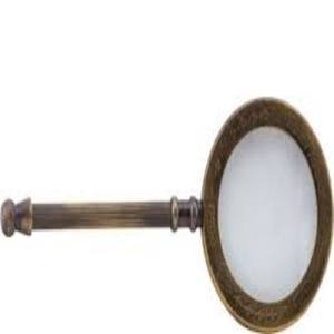 Loupes à main 8 pouces, finition de haute qualité et à fort amplification, à poignée carrée décor de Table - Product Image 1