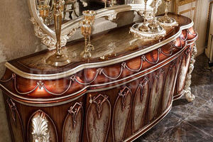 Juego de Comedor Árabe Tallado a Mano de Alta Gama, Estilo Árabe, Juego de Comedor Tallado a Mano de Madera de Teca, Muebles de Comedor Artesanales del Reino Unido - Product Image 3