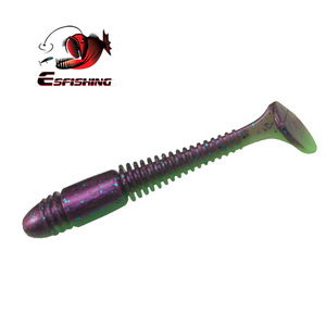 ESFISHING wholesale Soft Lures Vibro Worm 10cm soft plastic lure Fishing Tackle Silicone Bait worm bait peche leurre