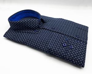 Chemise Oxford décontractée pour homme de haute qualité, nouvelle, respirante, en twill teint en fil - Product Image 4