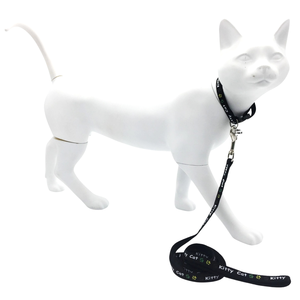 Set di collare e guinzaglio arcobaleno personalizzato in Nylon e poliestere con ausili per la formazione in plastica con stampa Logo personalizzata - Product Image 5