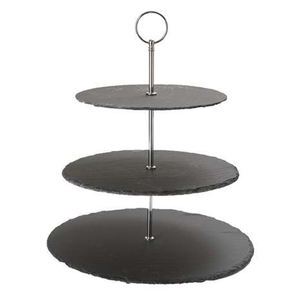 Soporte de pastel moderno exclusivo de 3 niveles, servidor de pastel moderno personalizado y soporte de exhibición para fiestas de boda - Product Image 1