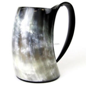 แก้วเบียร์ไวกิ้งฮอร์นดื่มไวกิ้งทำจากเขาธรรมชาติ - Product Image 1