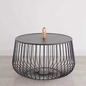โต๊ะกลางกาแฟโลหะเหล็กดีไซน์เรียบง่ายทันสมัยสำหรับห้องนั่งเล่นของตกแต่งบ้านใหม่ - Product Image 4