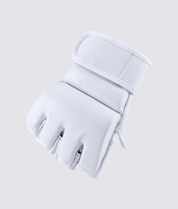 Guantes DE LUCHA MMA blancos directos de fábrica para hombres y mujeres El mejor material Impresión de diseño personalizado para precios de fitness - Product Image 2
