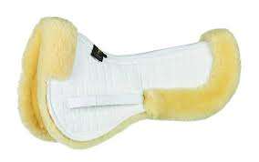 Almohadillas de sillín de piel de oveja para forro de tela de equitación con relleno de cojín de lana y algodón - Product Image 3