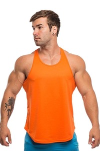 Camisetas sin mangas informales de verano para hombre, camisetas transpirables de secado rápido de talla grande de algodón/poliéster, diseño de logotipo personalizado a la venta - Product Image 2