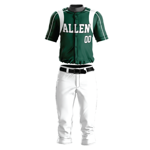 2025 nuevo mejor sublimación personalizada barata su propio diseño conjunto de uniforme de béisbol de tamaño juvenil - Product Image 1