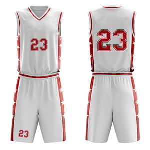 Ensemble de maillots de basket-ball en gros pour hommes, vêtements de sport à séchage rapide, uniforme d'équipe personnalisé, maillot et short d'entraînement respirants en polyester - Product Image 1