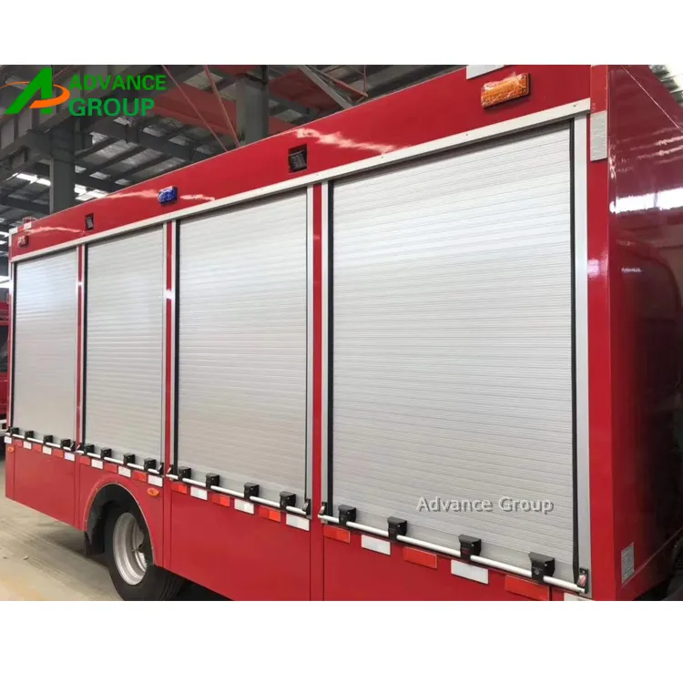 Porte coulissantes de camion de pompier, haute stabilité, taille personnalisée