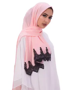 Wholesale new black lace chiffon scarf shawls for women