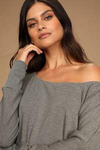 High Quality Women Hooded Contrast Stitch Winter <b>Sweatshirt</b> <b>Long</b> Sleeve Wide Neck Custom Logo Printed Plus Size Shoulder - Product Image 2