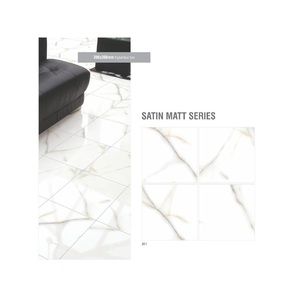 Cerámica color crema palo de madera diseño cuadrado superficie brillante baldosas 40x40cm - Product Image 3