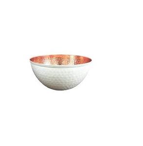 Ustensiles bols en cuivre pour servir des bols à mélanger imprimés indiens faits à la main fabricants pour prix artisanal - Product Image 3