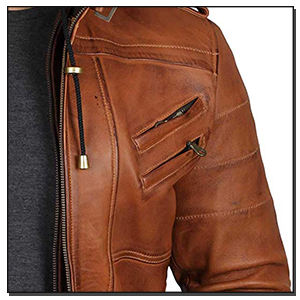 Chaqueta de cuero impermeable unisex, chaqueta de lana lavable y a prueba de viento con cuello levantado, fina y sostenible para hombres y mujeres - Product Image 5