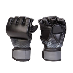 Gants de boxe en cuir PU MMA Sparring, gants mma d'entraînement de combat - Product Image 1