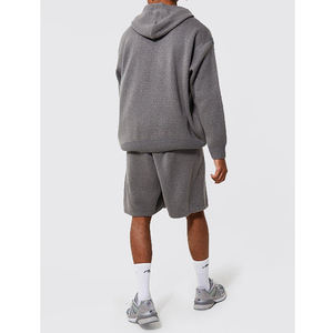 เสื้อฮู้ดโอเวอร์ไซส์สำหรับผู้ชายชุดกางเกงขาสั้นแขนยาวพิมพ์ลายโลโก้ไซส์ XXL งานตามสั่ง - Product Image 6